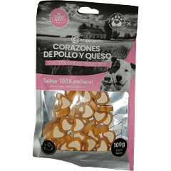 Snack Corazones de Pollo y Queso 100 gr