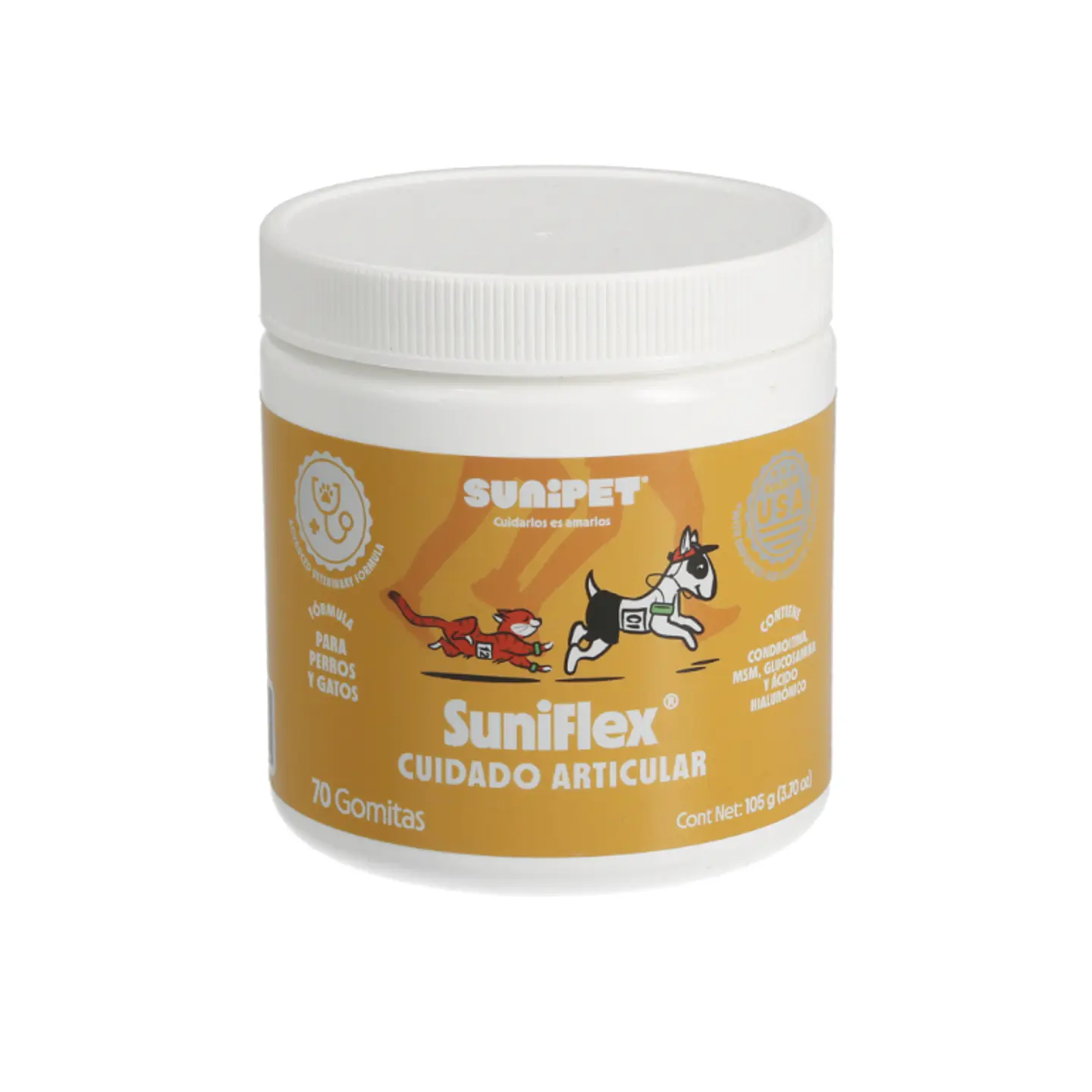 SuniFlex - Cuidado Articular para Perros y Gatos 70 Gomitas 1