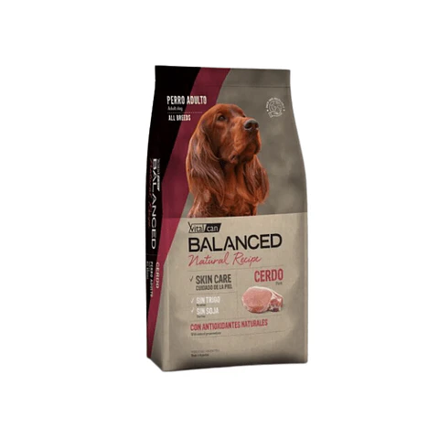 Vitalcan Balanced Perro Adulto Natural Recipe Cerdo y Arroz 15 kg
