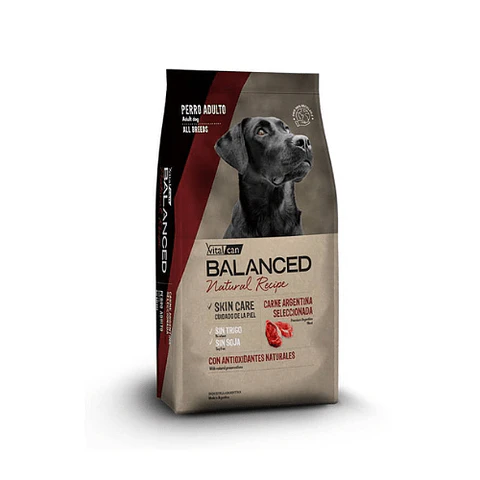 Vitalcan Balanced Perro Adulto Natural Recipe Carne Argentina 15 kg