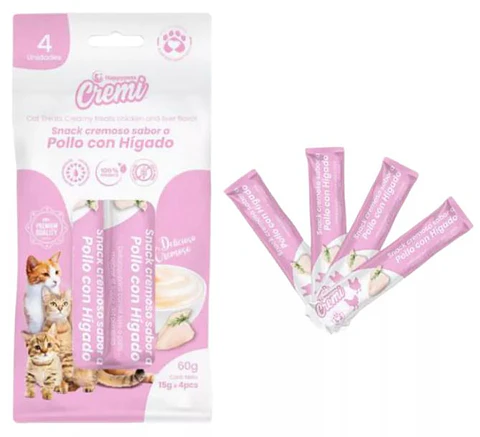 Snacks Cremoso Para Gato Pollo con Hígado 