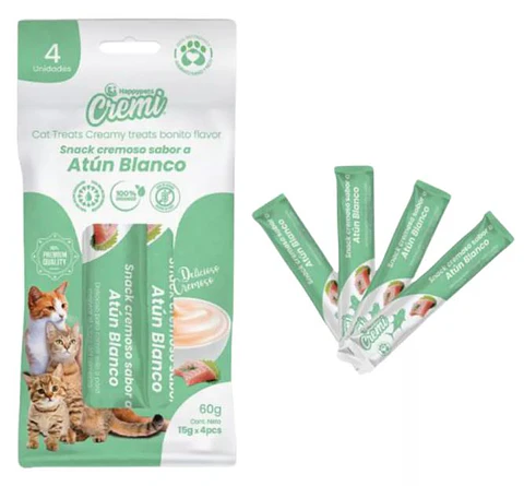 Snacks Cremoso Para Gato Atún Blanco