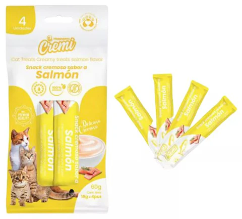 Snacks Cremoso Para Gato Salmón 