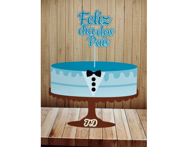 Father's Day Cake Topper Cutting File