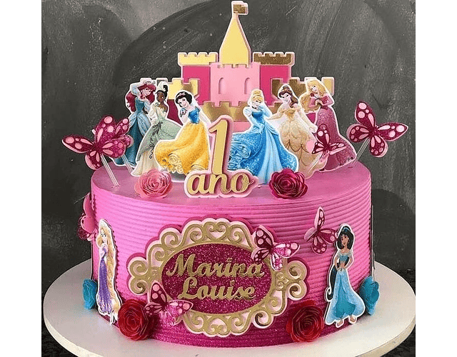 Disney Princess Cake Topper Cutting File