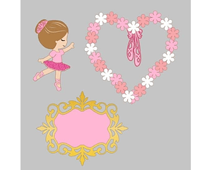 Ballerina Cake Topper Cutting File