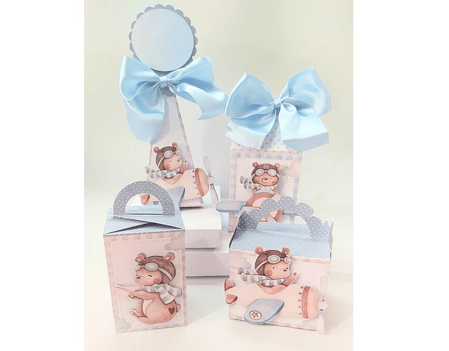 Aviator Teddy Bear Party Kit Cutting File