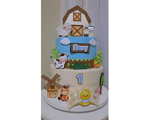 Farm Cake Topper Cutting File