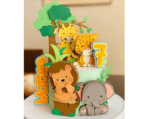 Safari Cake Topper Cutting File