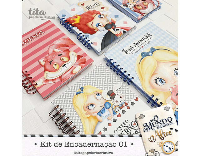 Alice Binding Combo Digital Archive - Diary, notepad, notebook and university notebook