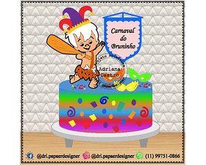 Bambam Carnival Cake Topper Cutting File