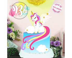 UNICORN Cake Topper Cutting File