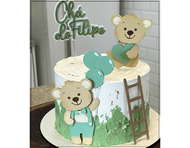 Baby Shower Teddy Bear Top Cutting File