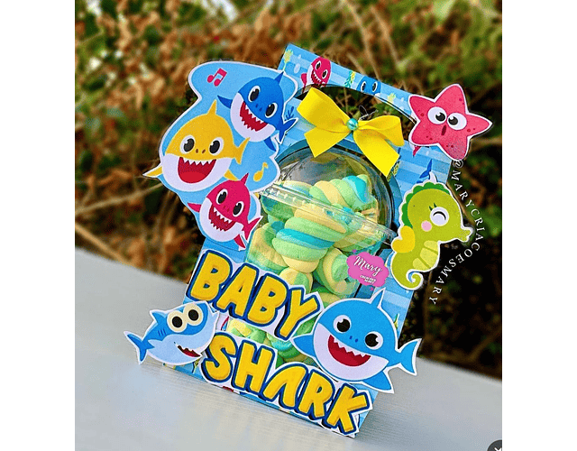 Baby Shark Bubble Cup Box Digital File