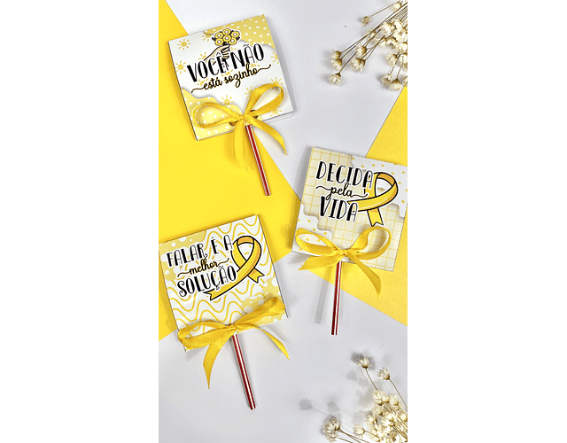 Yellow September Lollipop Cutting File