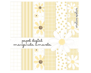 Yellow Daisy Digital Paper