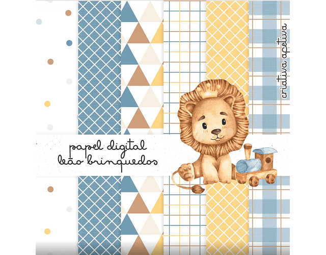 Digital Paper Lion Toys