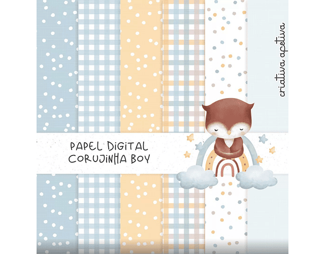 Baby Owl Digital Paper