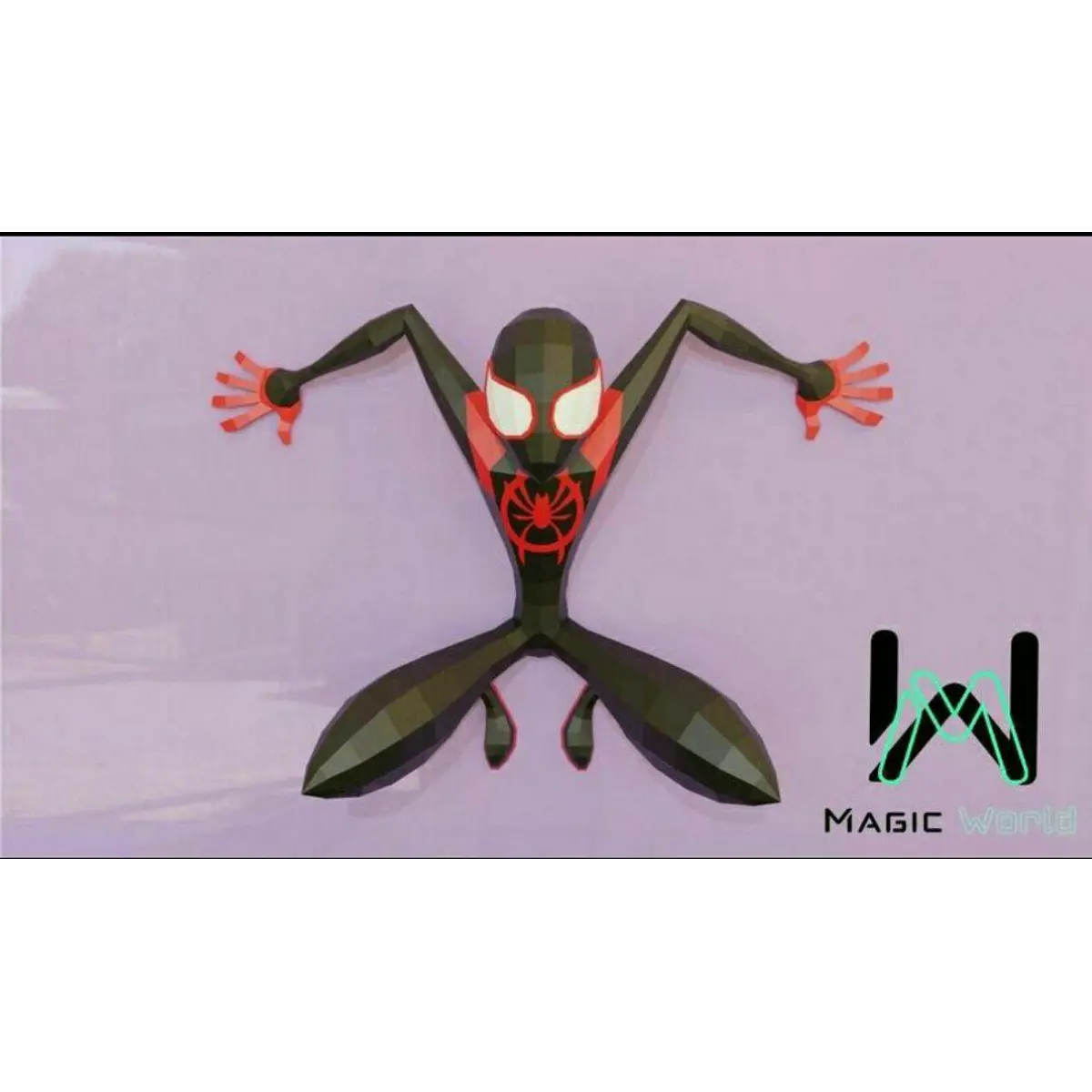 Arquivo de Digital Low Poly Spiderman Multiverso