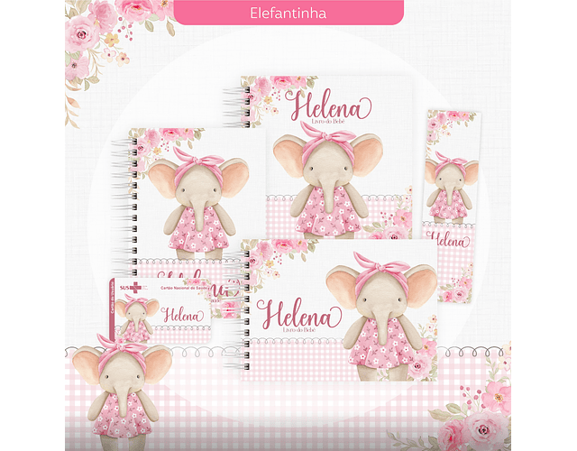 Digital File Combo Elephant Notebook