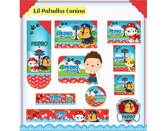 Paw Patrol School Kit Digital File