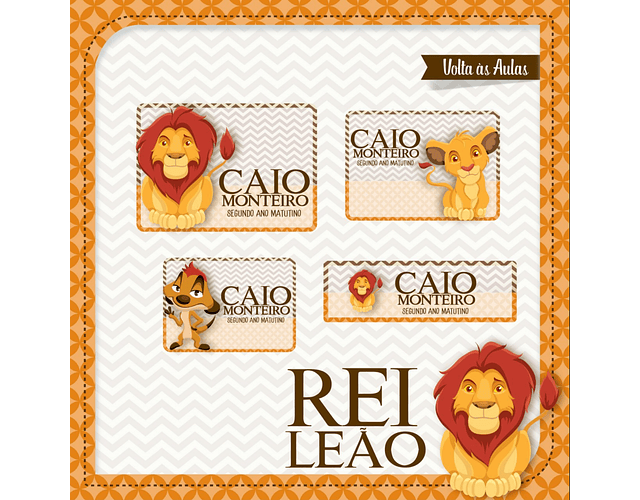 The Lion King School Label Cutting File