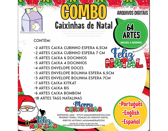  Arquivo de Corte Natal Combo