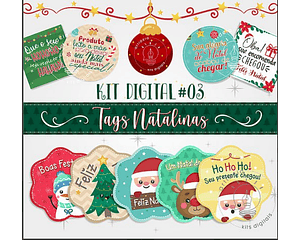 Kit Digital Natal Tags Natalinas