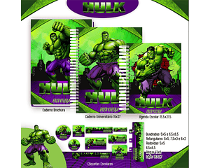 Arquivo Digital Kit Escolar Hulk