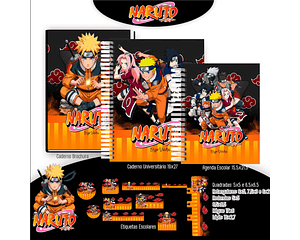 Arquivo Digital Kit Escolar Naruto