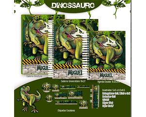 Arquivo Digital Kit Escolar Dinossauro