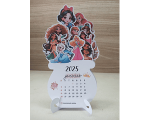 Arquivo De Corte Calendário Princesas