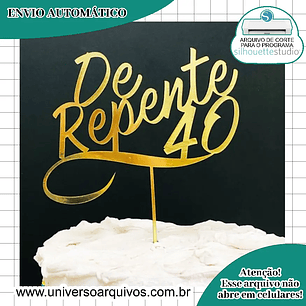 Arquivo de Corte Topo De Repente 40