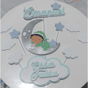 Arquivo de Corte Topo Bebê na Lua