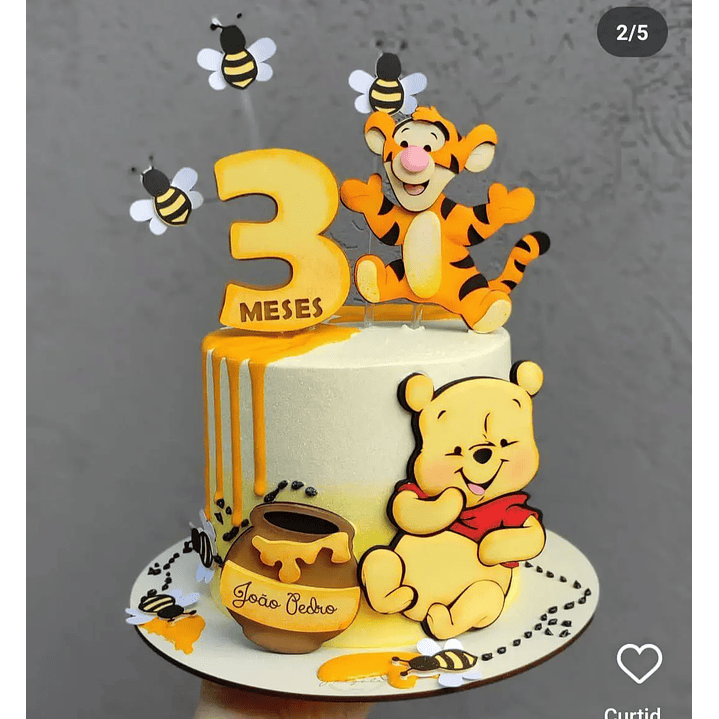 Arquivo de Corte Topo Ursinho Pooh 1