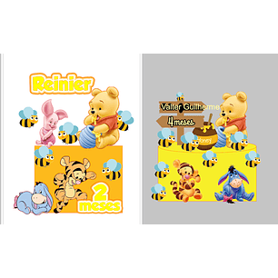 Arquivo de Corte Topo Ursinho Pooh