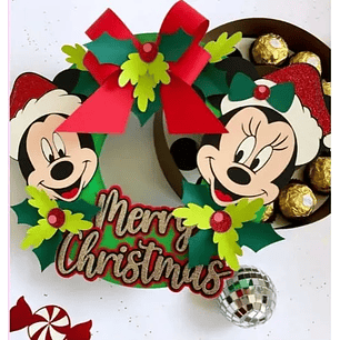 Arquivo de Corte Guirlanda Mickey e Minnie 