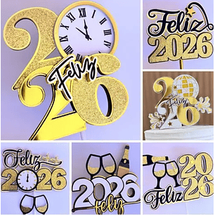 Archivo de corte superior Feliz Año Nuevo 2026