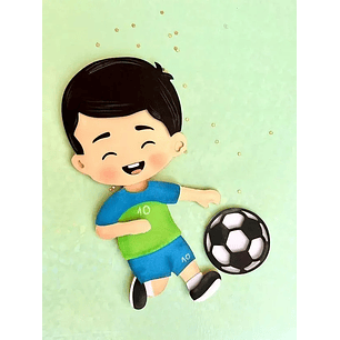 Archivo de corte de la parte superior del balón de fútbol