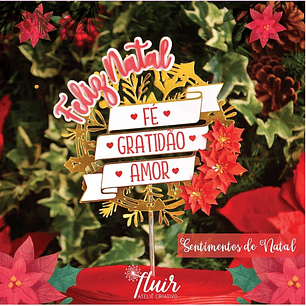 Arquivo Topo de Bolo Feliz  Natal