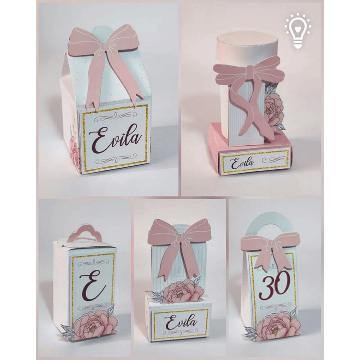 Archivo de corte de cintas y flores 1