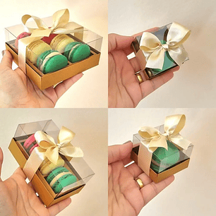 Arquivo de Corte Natal Kit Caixas Macarons