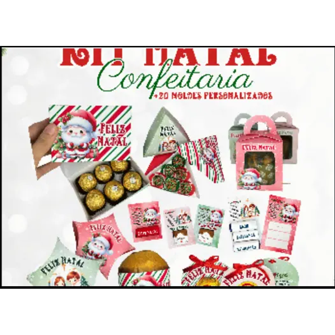 Arquivo Digital Combo Caixinhas Natal 1