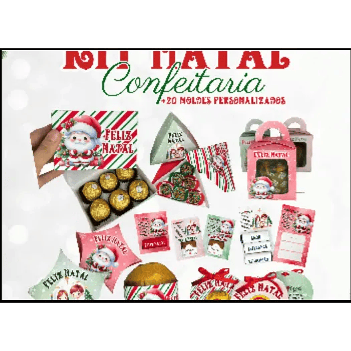 Arquivo Digital Combo Caixinhas Natal 1