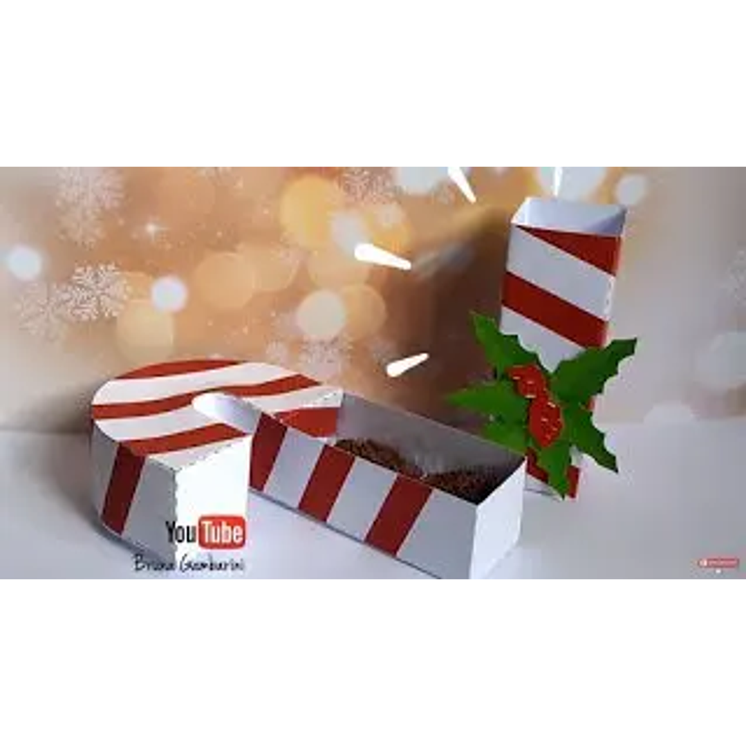 Arquivo de Corte Caixa Bengala Doce - Natal 1