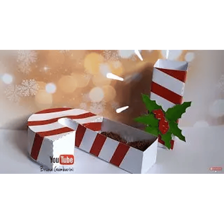 Arquivo de Corte Caixa Bengala Doce - Natal 1