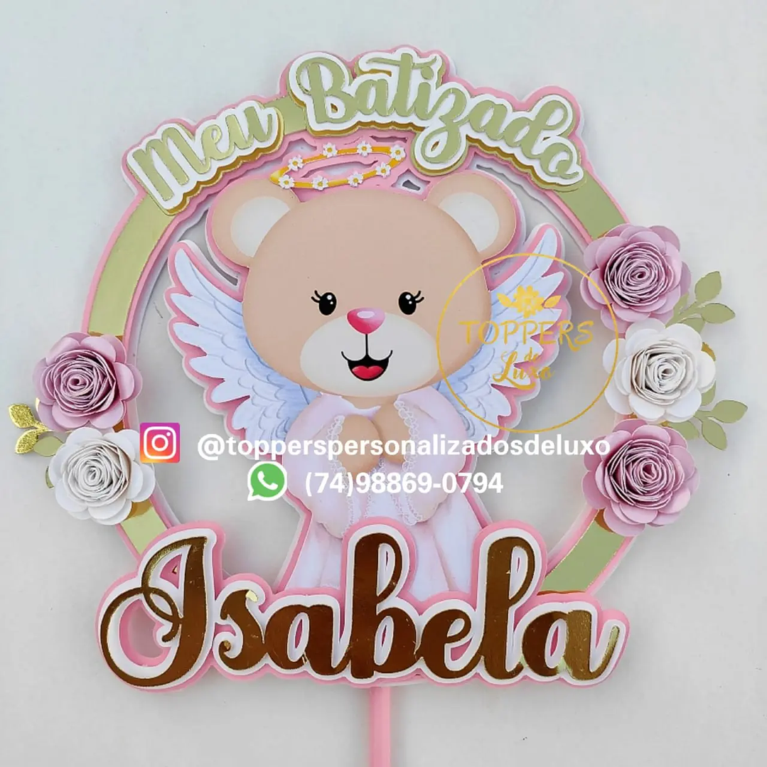 Arquivo de Corte Topo Batizado menina 1