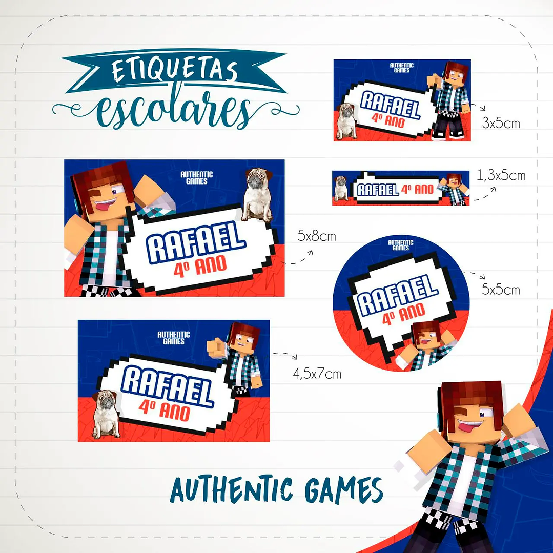 Archivo de corte de etiqueta de escuela de juegos auténticos 1