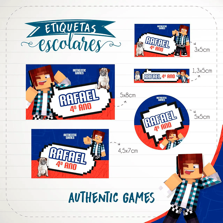 Archivo de corte de etiqueta de escuela de juegos auténticos 1