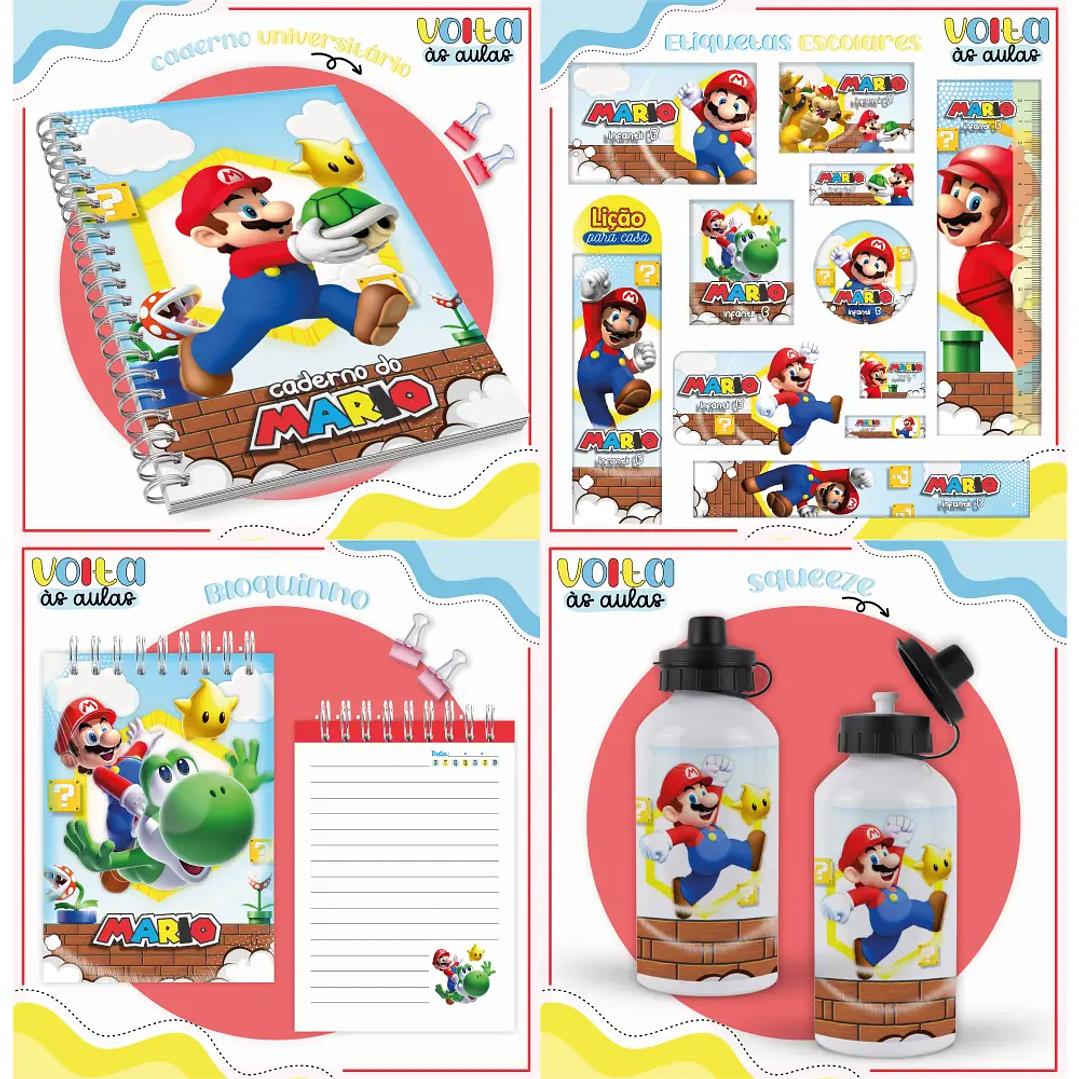 Arquivo Digital Kit Escolar  Super Mario  2